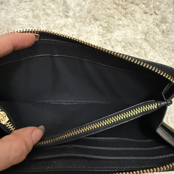 Coach Black and Gold Textured Wallet - Picture 10 of 10